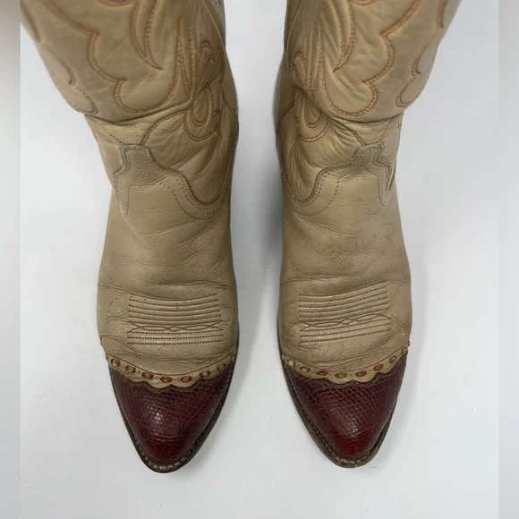 Vintage Dan Post Western Cowboy Boots - Picture 5 of 8